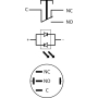 TYJ16-261 1NO+1NC 220V — кнопка без фиксации